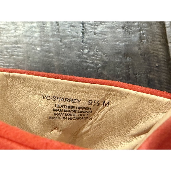 Vince Camuto Slip On Suede Bow Mule Red Heel Size 9.5 - Picture 6 of 6